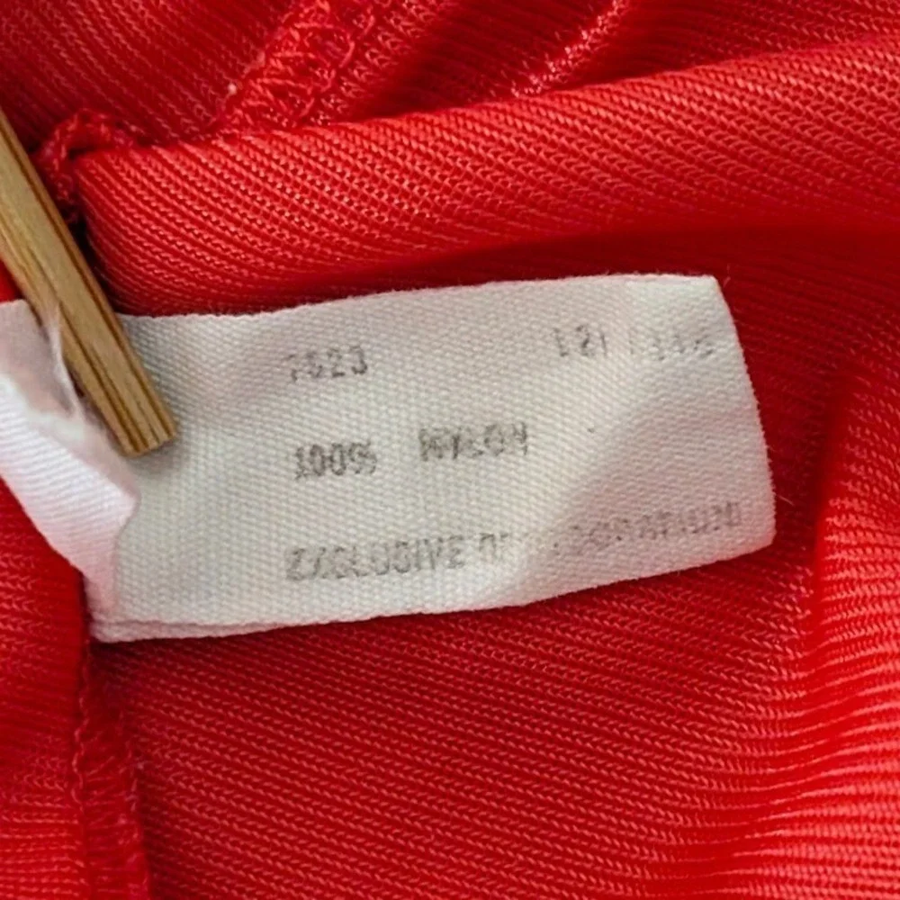 Vintage 60'S Henson Kickernick‎ Pajama Set Women's M Red Nylon Made in USA